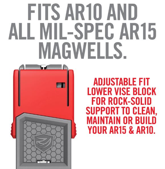 Real Avid Smart-Fit AR15 Vise Block with Sleeve for AR10